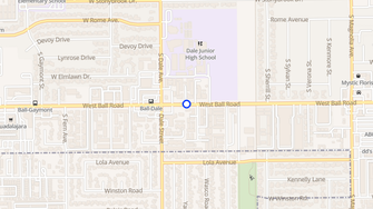 Map for Sunset Plaza Apartments - Anaheim, CA