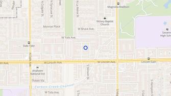 Map for San Marcus Apartments - Anaheim, CA