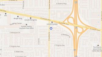 Map for Corsican Apartments - Anaheim, CA