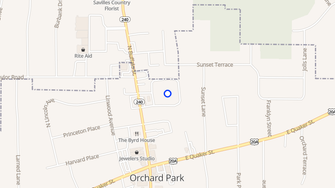 Map for Village Center Apartments - Orchard Park, NY