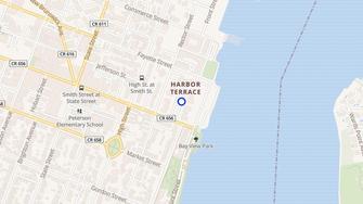 Map for Harbor Terrace Apartments - Perth Amboy, NJ