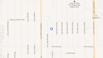 Map for Canyon Vista Apartments - Cathedral City, CA