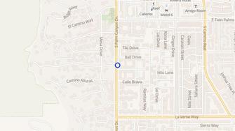 Map for Sandstone Villa Apartments - Palm Springs, CA