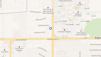 Map for Desert Pointe Apartments - Palm Desert, CA