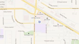 Map for Tres Flores Apartments - Indio, CA