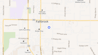 Map for Northwood Garden Apartments - Fallbrook, CA