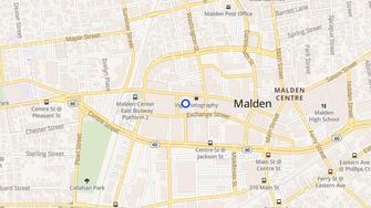 Map for 160 Pleasant Street Apartments - Malden, MA