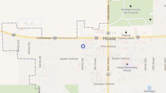 Map for Indian Creek Apartments - Hoxie, KS