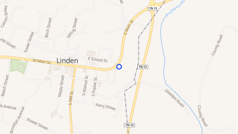 Map for Bison River Apartments - Linden, TN
