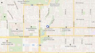 Map for Victoria Canyon Apartments - Salt Lake City, UT