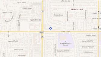 Map for Silver Pines Senior Apartments - Sandy, UT