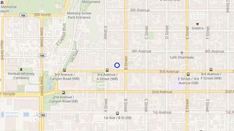 Map for Peery Apartments - Salt Lake City, UT