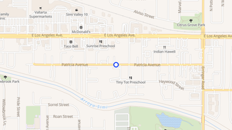 Map for Patricia Village Apartments - Simi Valley, CA