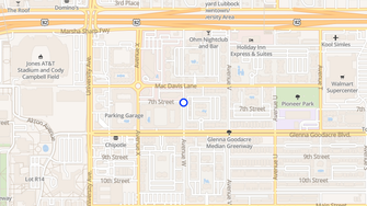 Map for Atlantis Apartments - Lubbock, TX