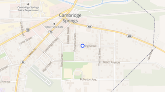 Map for Colonial Garden Apartments - Cambridge Springs, PA