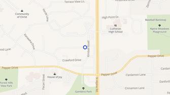 Map for Pepperhill Townhouses - Rockford, IL