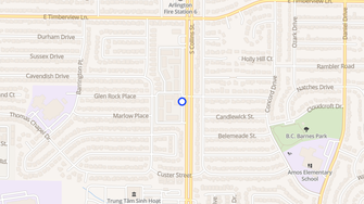 Map for Aspen Woods Apartments - Arlington, TX