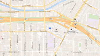 Map for Glenvia Apartments - Glendale, CA
