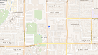 Map for Granada Apartments  - Northridge, CA