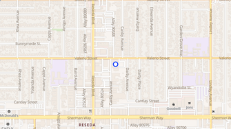 Map for Reseda East Apartments - Reseda, CA