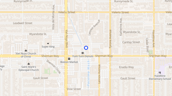 Map for Walnut Glen Patio Apartments - Van Nuys, CA