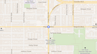 Map for Magnolia Apartment Homes - Sherman Oaks, CA