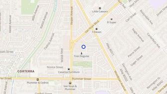 Map for Cantabria Senior Apartments - Panorama City, CA