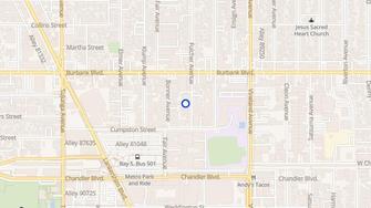 Map for Fulcher Apartments  - North Hollywood, CA