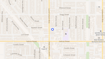 Map for Laurel Apartments - North Hollywood, CA