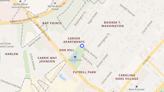 Map for Carver Apartments - Myrtle Beach, SC