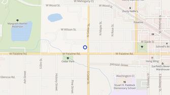 Map for Palatine Park Apartments - Palatine, IL