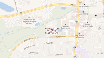 Map for Warrington Village Apartments - Pensacola, FL