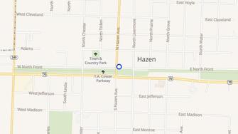 Map for Cedar Branch Apartments - Hazen, AR