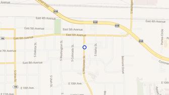 Map for Broadmoor Arms Apartments - Pine Bluff, AR