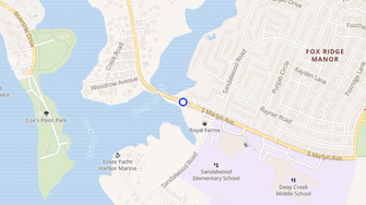 Map for Harbor Point Estates - Essex, MD