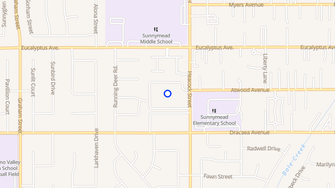 Map for Mountain View Apartments - Moreno Valley, CA