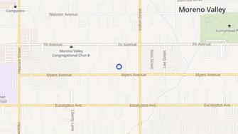 Map for Palm Manor - Moreno Valley, CA