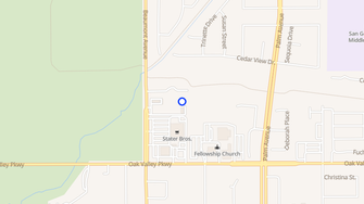 Map for Mountain View Apartments - Beaumont, CA