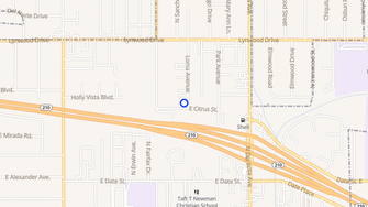 Map for Cedar Wood Apartments - San Bernardino, CA