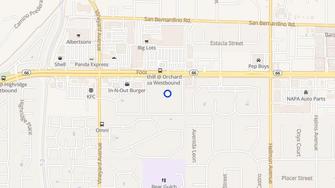 Map for Pepperwood Apartments - Rancho Cucamonga, CA