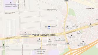 Map for Sunset Village Apartments - West Sacramento, CA