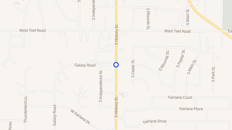 Map for Southern Hills Apartments - Sapulpa, OK