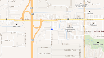 Map for Bradford Creek Apartments - Tulsa, OK