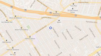 Map for 3519 Clarington Avenue - Los Angeles, CA