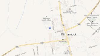 Map for Kilmarnock Village - Kilmarnock, VA