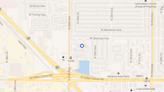 Map for The Franciscan Apartments - Phoenix, AZ