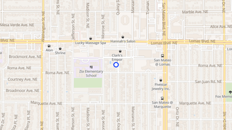 Map for Highland Park Apartments - Albuquerque, NM