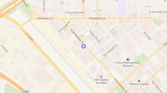 Map for H Street Lofts - Fresno, CA