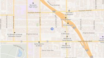 Map for 5616 Lexington Apartments - Los Angeles, CA