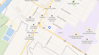 Map for Hillside Park Apartments - Tonasket, WA